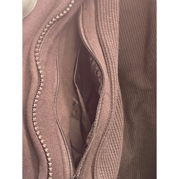 Cabelas Outdoor Gear Canvas Zip Up Insulated Work Jacket Coat size L thermal swe - Picture 8 of 16